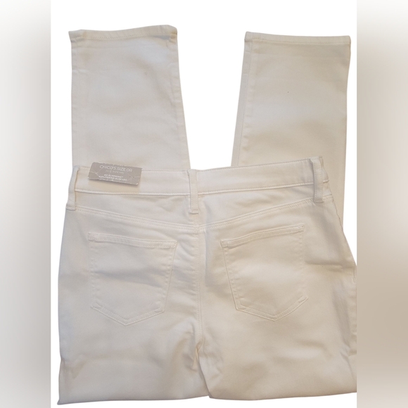 Chico So Slimming Girlfriend Slim Leg Crop White 4R Demure Classic Office Work - Picture 3 of 4